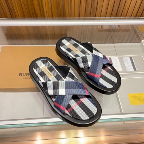 Replica Burberry Slippers For Men #1186248 $60.00 USD for Wholesale