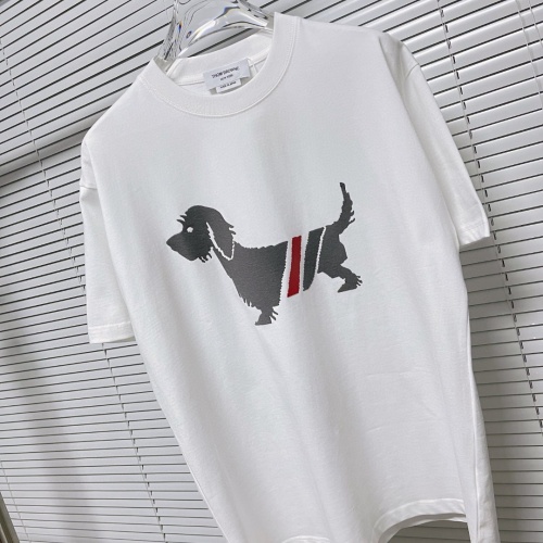 Replica Thom Browne TB T-Shirts Short Sleeved For Unisex #1186443 $41.00 USD for Wholesale