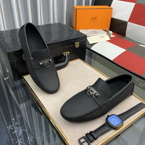 Hermes Leather Shoes For Men #1186449 $76.00 USD, Wholesale Replica Hermes Leather Shoes