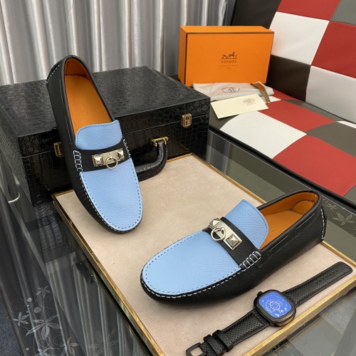 Hermes Leather Shoes For Men #1186450 $76.00 USD, Wholesale Replica Hermes Leather Shoes