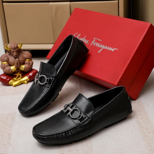 Salvatore Ferragamo Leather Shoes For Men #1186485 $68.00 USD, Wholesale Replica Salvatore Ferragamo Leather Shoes