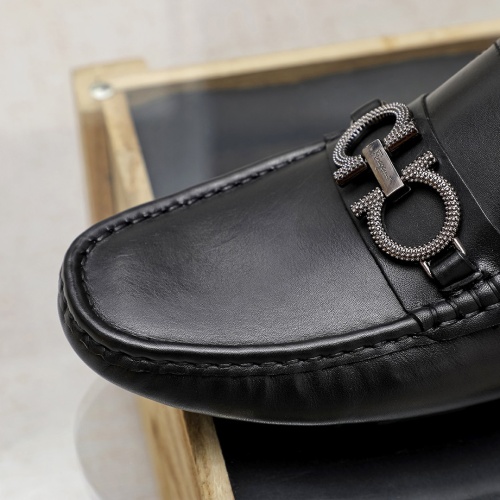Replica Salvatore Ferragamo Leather Shoes For Men #1186485 $68.00 USD for Wholesale