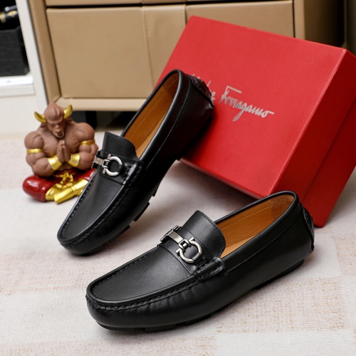 Salvatore Ferragamo Leather Shoes For Men #1186486 $68.00 USD, Wholesale Replica Salvatore Ferragamo Leather Shoes