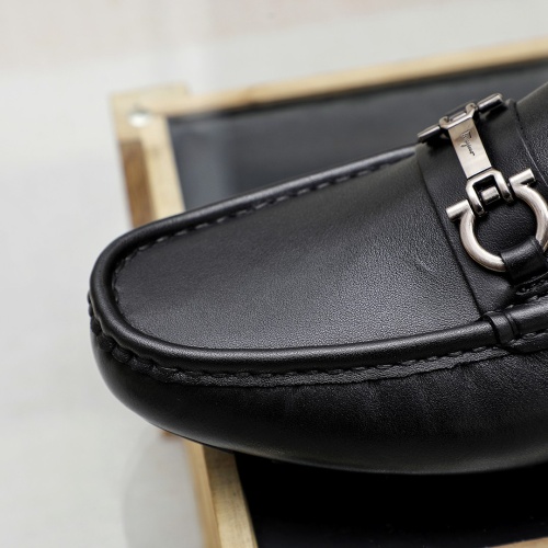 Replica Salvatore Ferragamo Leather Shoes For Men #1186486 $68.00 USD for Wholesale