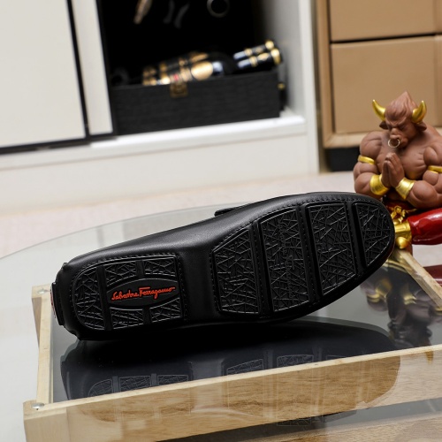 Replica Salvatore Ferragamo Leather Shoes For Men #1186486 $68.00 USD for Wholesale
