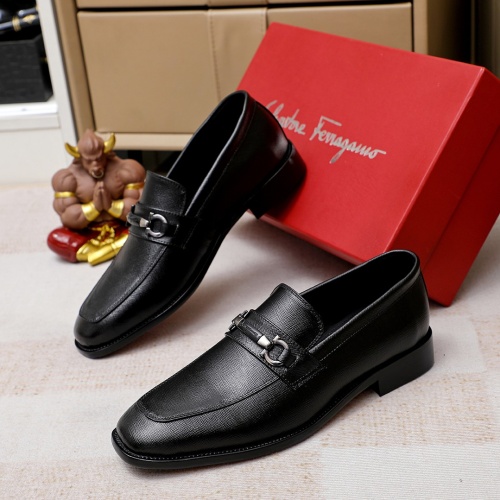 Salvatore Ferragamo Leather Shoes For Men #1186488 $82.00 USD, Wholesale Replica Salvatore Ferragamo Leather Shoes