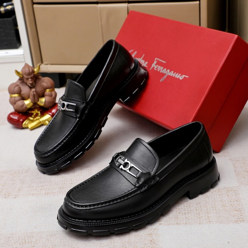 Salvatore Ferragamo Leather Shoes For Men #1186489 $96.00 USD, Wholesale Replica Salvatore Ferragamo Leather Shoes
