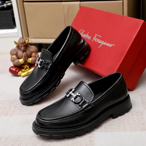 Salvatore Ferragamo Leather Shoes For Men #1186492 $96.00 USD, Wholesale Replica Salvatore Ferragamo Leather Shoes