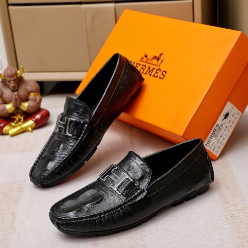 Hermes Leather Shoes For Men #1186493 $68.00 USD, Wholesale Replica Hermes Leather Shoes