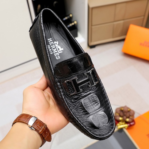 Replica Hermes Leather Shoes For Men #1186493 $68.00 USD for Wholesale