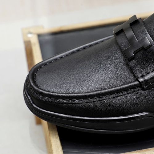 Replica Hermes Leather Shoes For Men #1186494 $68.00 USD for Wholesale