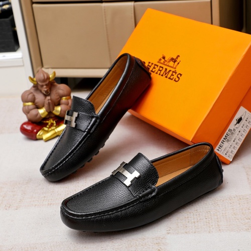 Hermes Leather Shoes For Men #1186495 $68.00 USD, Wholesale Replica Hermes Leather Shoes