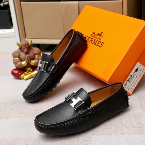 Hermes Leather Shoes For Men #1186496 $68.00 USD, Wholesale Replica Hermes Leather Shoes