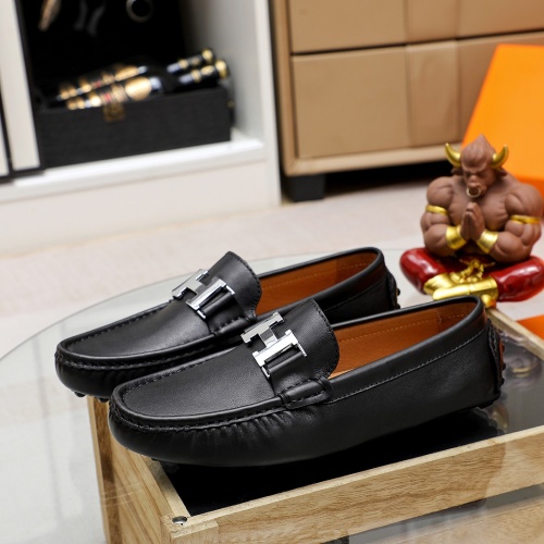 Replica Hermes Leather Shoes For Men #1186496 $68.00 USD for Wholesale