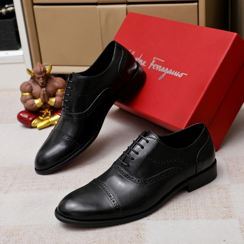 Salvatore Ferragamo Leather Shoes For Men #1186498 $76.00 USD, Wholesale Replica Salvatore Ferragamo Leather Shoes