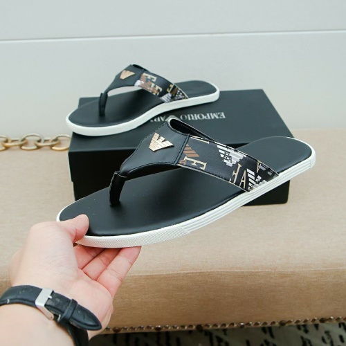 Replica Armani Slippers For Men #1186532 $42.00 USD for Wholesale
