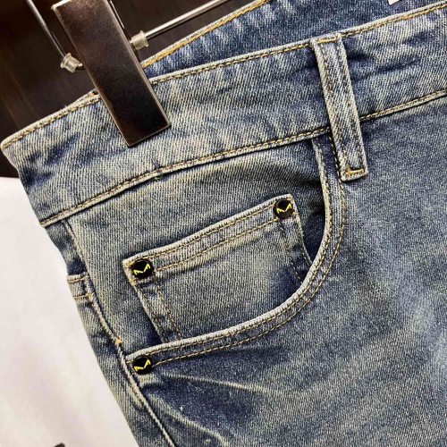 Replica Fendi Jeans For Men #1186541 $72.00 USD for Wholesale