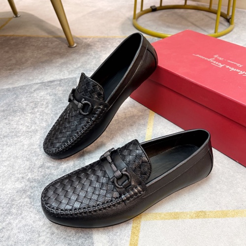 Salvatore Ferragamo Leather Shoes For Men #1186543