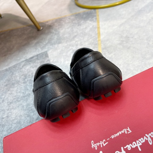 Replica Salvatore Ferragamo Leather Shoes For Men #1186543 $88.00 USD for Wholesale