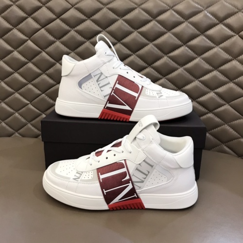 Replica Valentino High Tops Shoes For Men #1186568 $85.00 USD for Wholesale