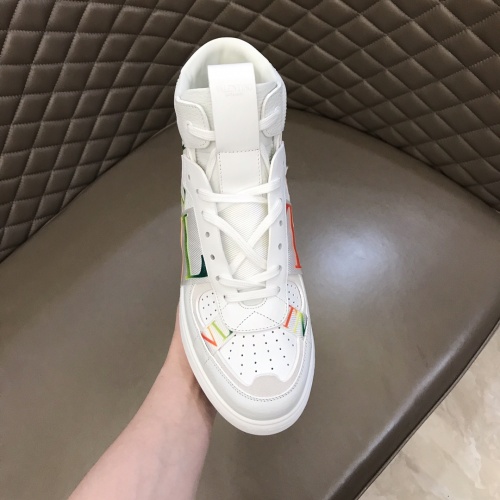 Replica Valentino High Tops Shoes For Men #1186573 $85.00 USD for Wholesale