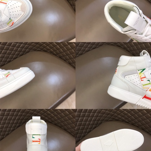 Replica Valentino High Tops Shoes For Men #1186573 $85.00 USD for Wholesale