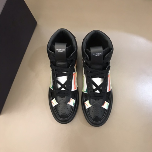 Replica Valentino High Tops Shoes For Men #1186574 $85.00 USD for Wholesale