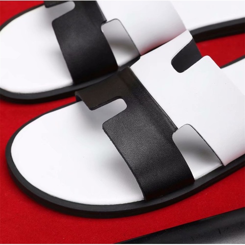 Replica Hermes Slippers For Men #1186609 $45.00 USD for Wholesale