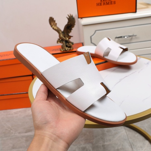 Replica Hermes Slippers For Men #1186613 $45.00 USD for Wholesale