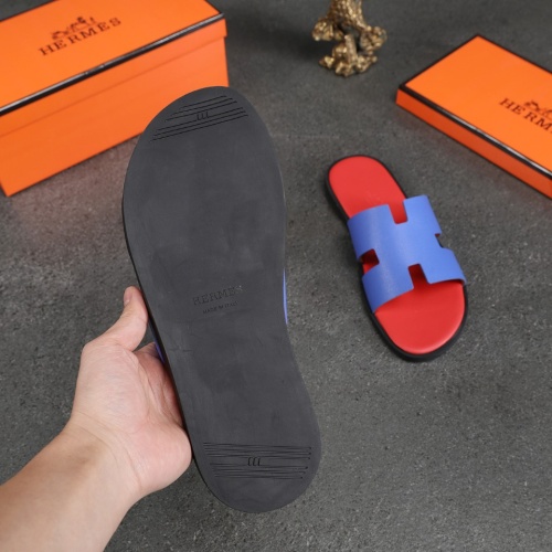 Replica Hermes Slippers For Men #1186616 $45.00 USD for Wholesale