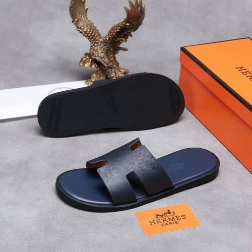 Replica Hermes Slippers For Men #1186619 $45.00 USD for Wholesale