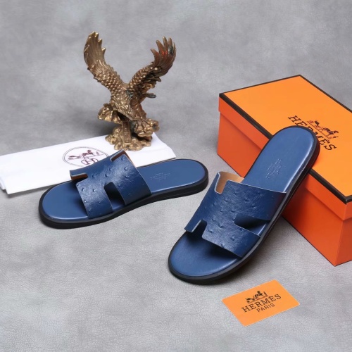 Replica Hermes Slippers For Men #1186620 $45.00 USD for Wholesale