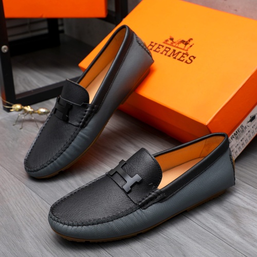 Hermes Leather Shoes For Men #1186908 $68.00 USD, Wholesale Replica Hermes Leather Shoes