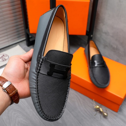 Replica Hermes Leather Shoes For Men #1186908 $68.00 USD for Wholesale
