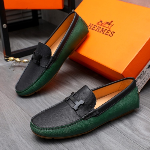 Hermes Leather Shoes For Men #1186909 $68.00 USD, Wholesale Replica Hermes Leather Shoes