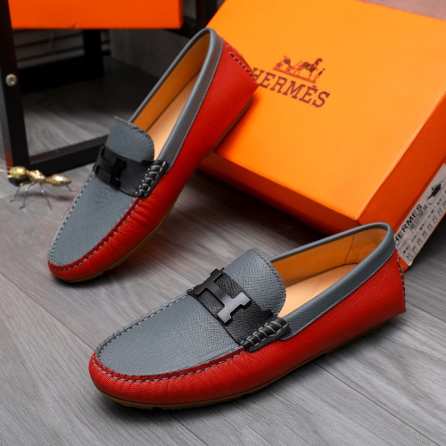 Hermes Leather Shoes For Men #1186910 $68.00 USD, Wholesale Replica Hermes Leather Shoes