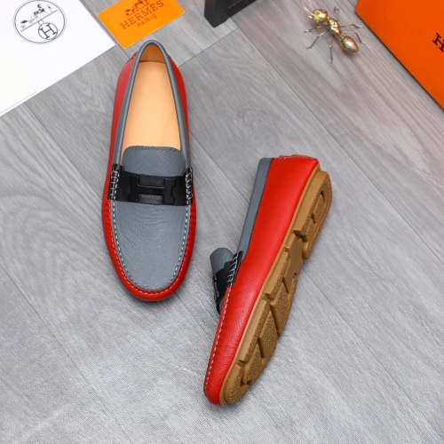 Replica Hermes Leather Shoes For Men #1186910 $68.00 USD for Wholesale