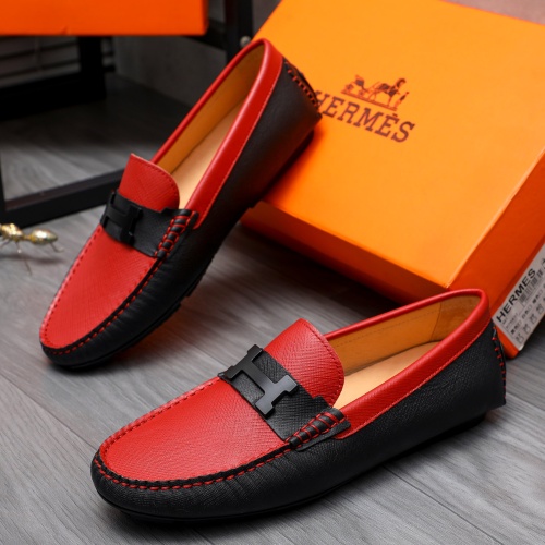 Hermes Leather Shoes For Men #1186912 $68.00 USD, Wholesale Replica Hermes Leather Shoes