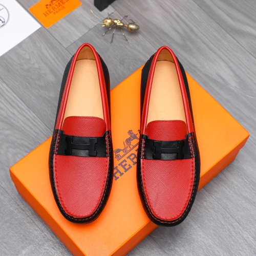 Replica Hermes Leather Shoes For Men #1186912 $68.00 USD for Wholesale