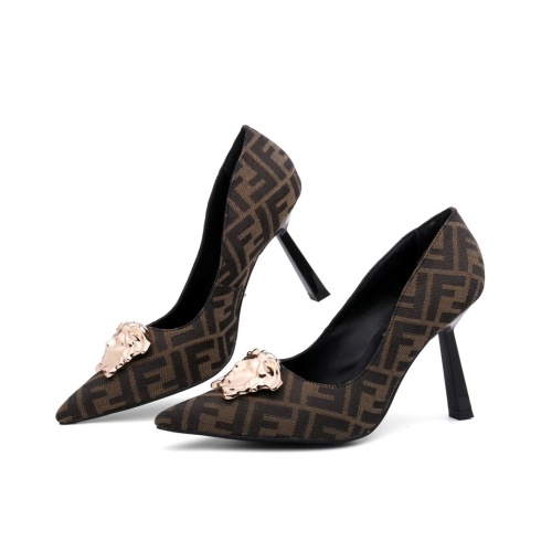 Replica Versace High-Heeled Shoes For Women #1187375 $80.00 USD for Wholesale