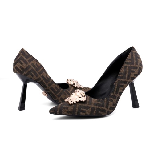 Replica Versace High-Heeled Shoes For Women #1187375 $80.00 USD for Wholesale