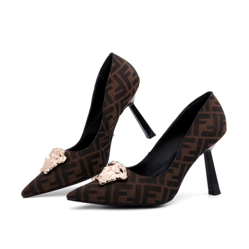 Replica Versace High-Heeled Shoes For Women #1187376 $80.00 USD for Wholesale