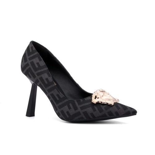 Replica Versace High-Heeled Shoes For Women #1187377 $80.00 USD for Wholesale