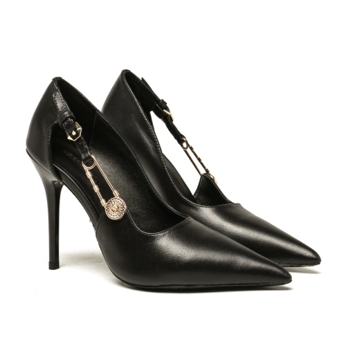 Versace High-Heeled Shoes For Women #1187378 $80.00 USD, Wholesale Replica Versace High-Heeled Shoes