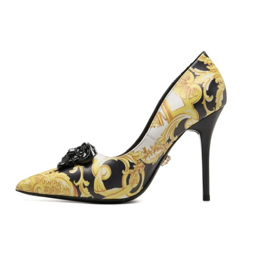 Replica Versace High-Heeled Shoes For Women #1187397 $96.00 USD for Wholesale