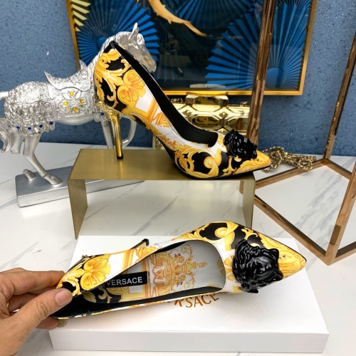 Replica Versace High-Heeled Shoes For Women #1187400 $82.00 USD for Wholesale