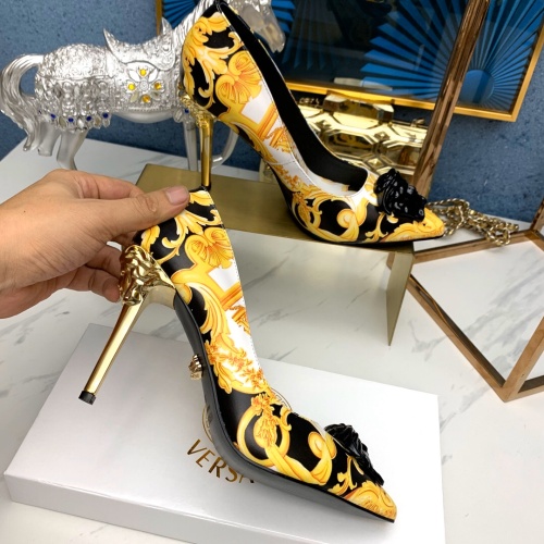 Replica Versace High-Heeled Shoes For Women #1187400 $82.00 USD for Wholesale