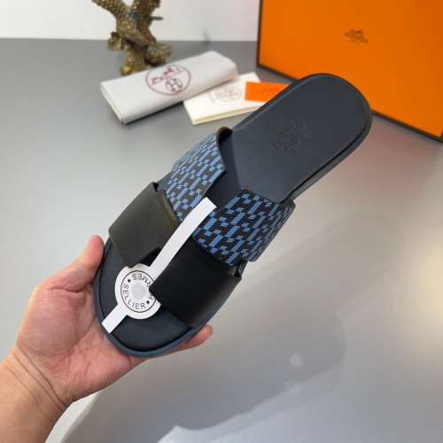 Replica Hermes Slippers For Men #1187473 $45.00 USD for Wholesale
