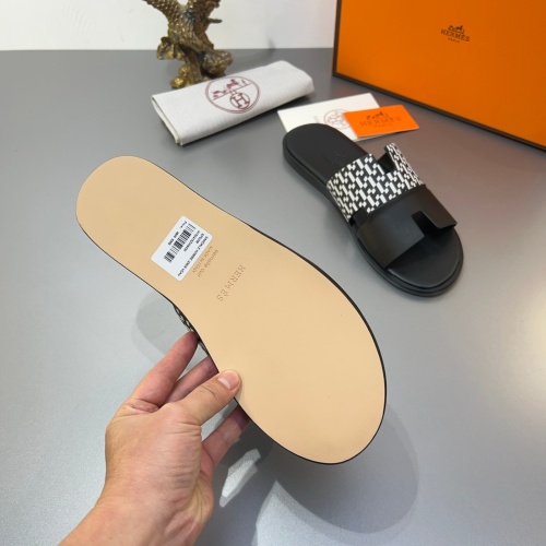 Replica Hermes Slippers For Men #1187474 $45.00 USD for Wholesale
