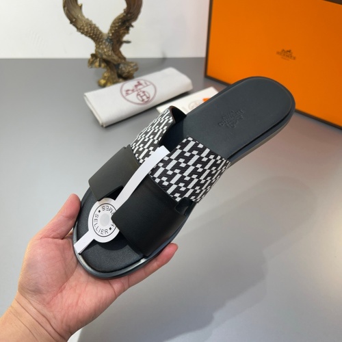 Replica Hermes Slippers For Men #1187474 $45.00 USD for Wholesale